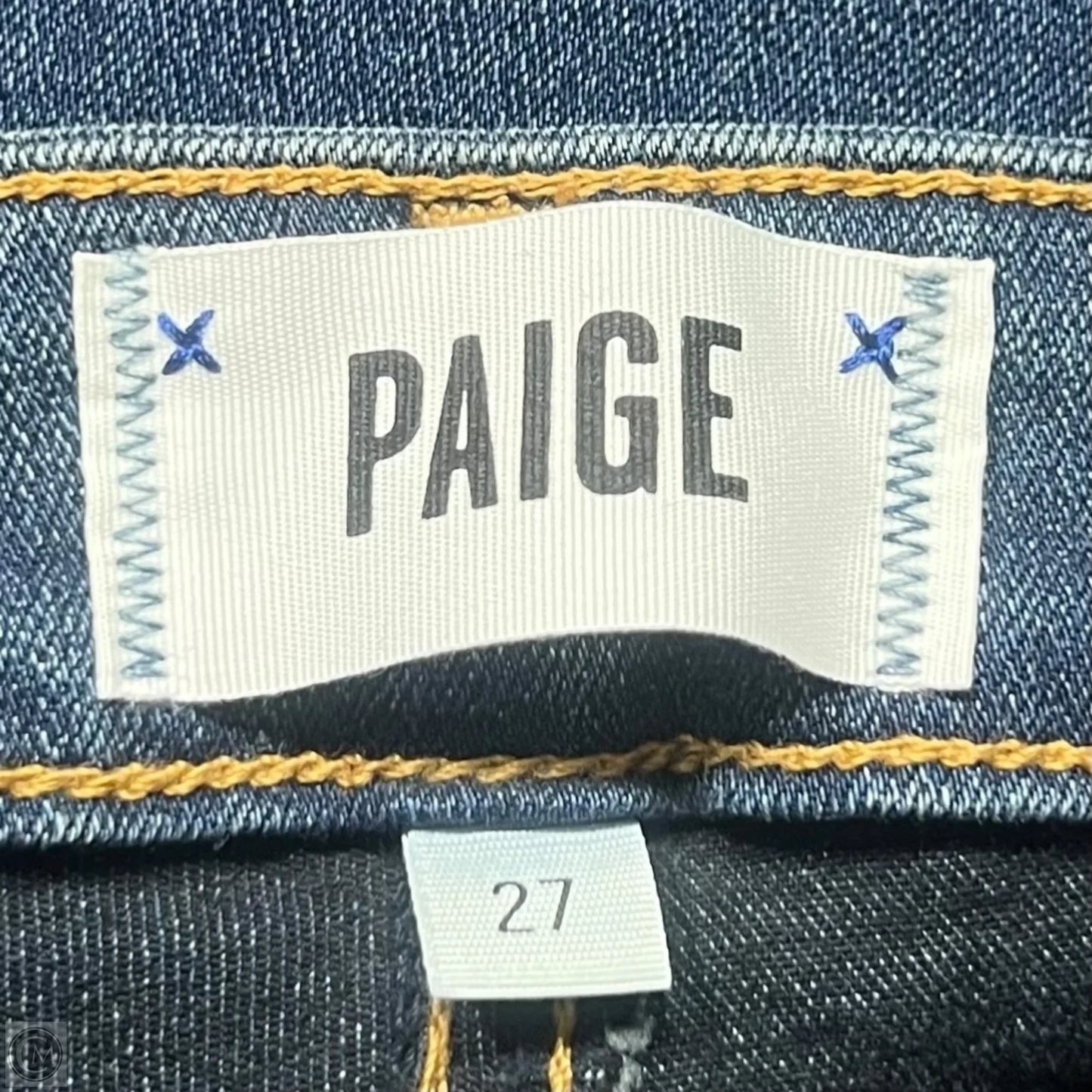 Jeans Skinny By Paige In Blue Denim, Size: 4
