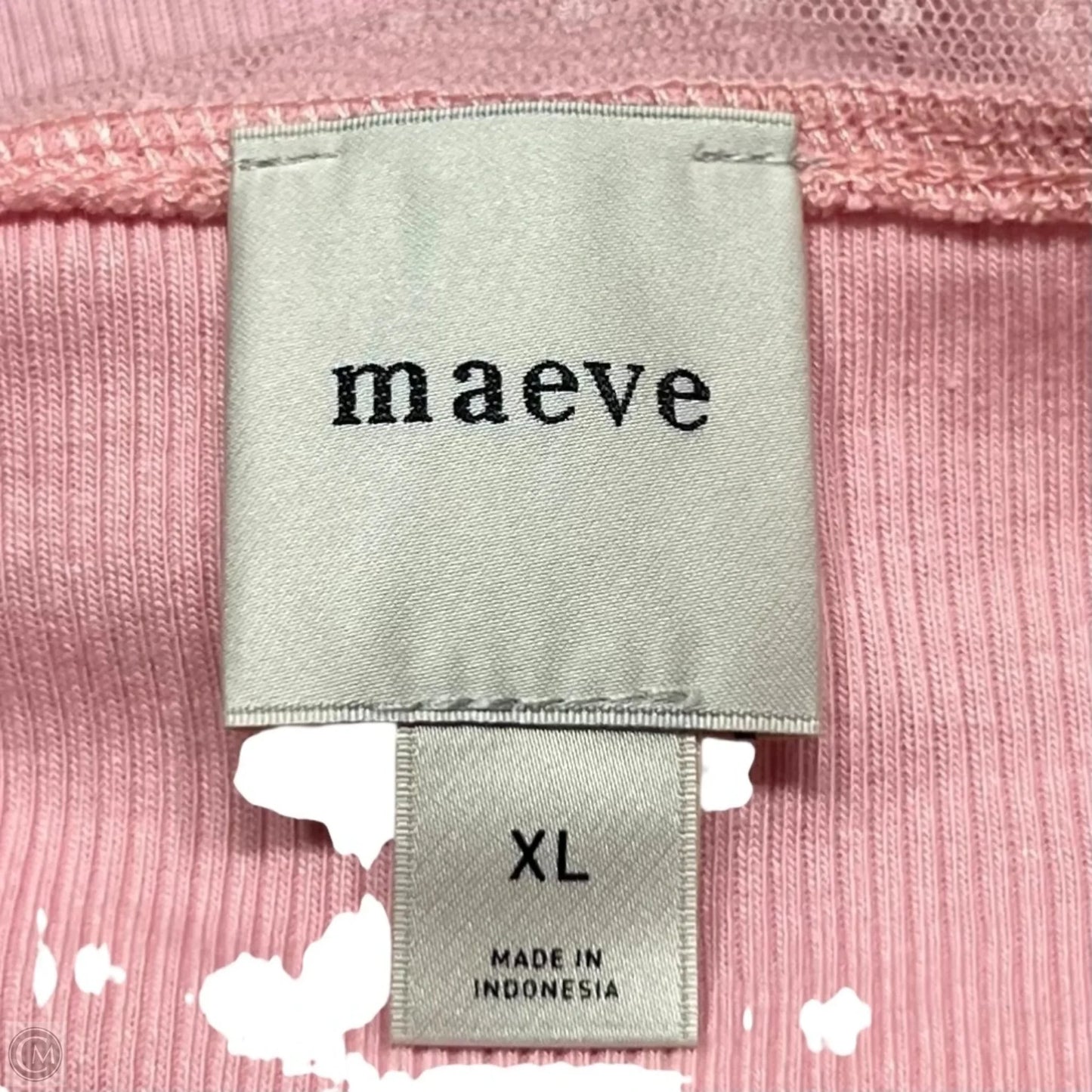 Top Short Sleeve By Maeve In Pink, Size: Xl