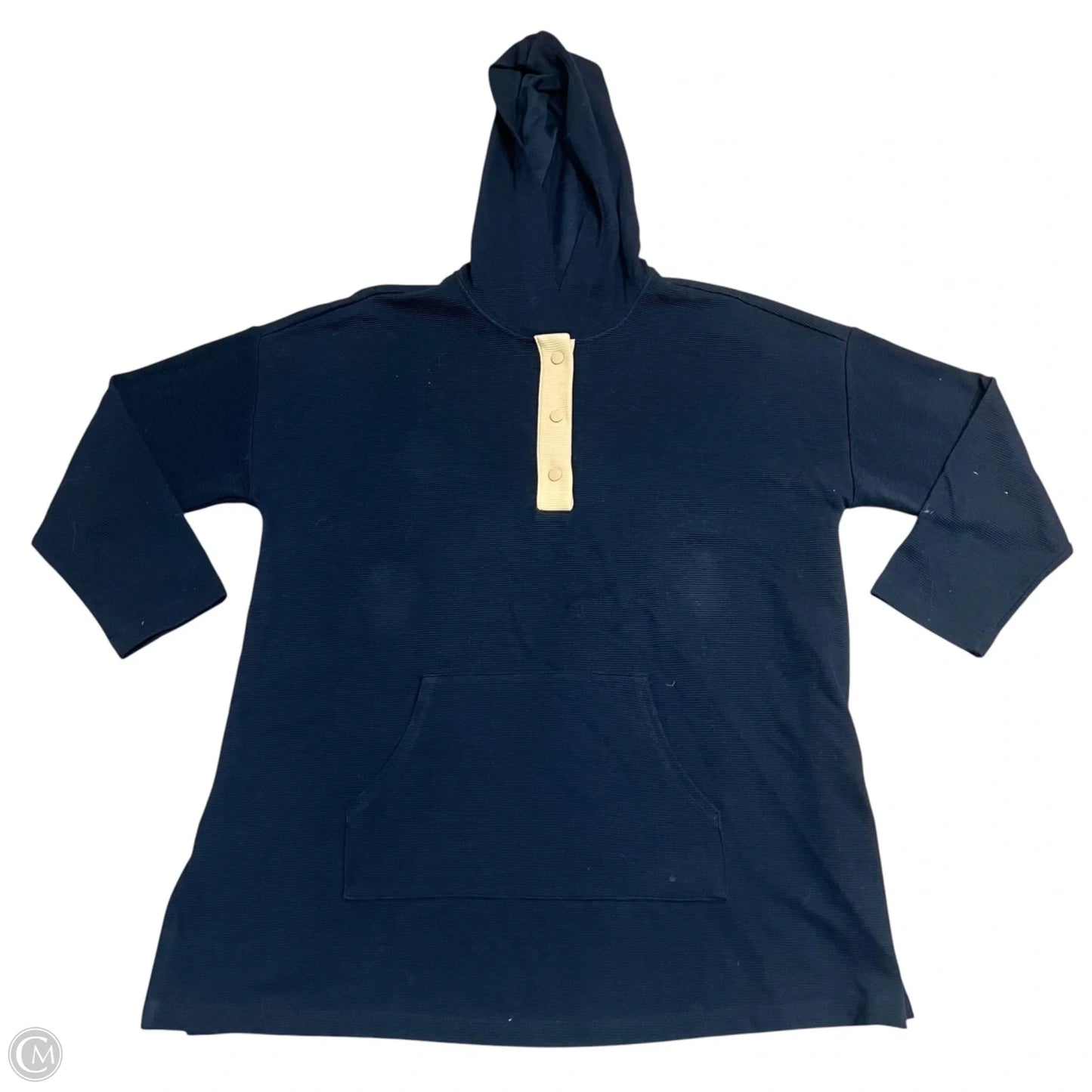 Top Long Sleeve By J. Jill In Blue & Tan, Size: Xl