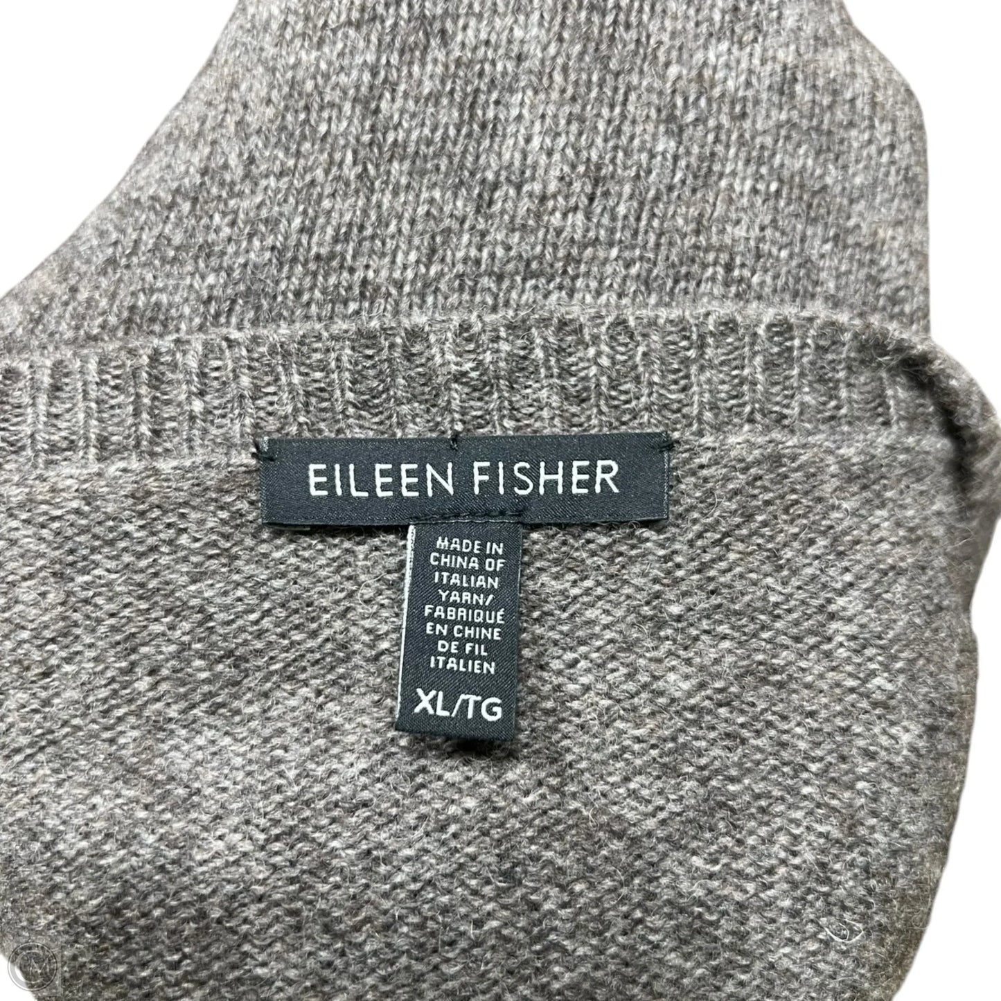 Sweater By Eileen Fisher In Black & Brown, Size: Xl