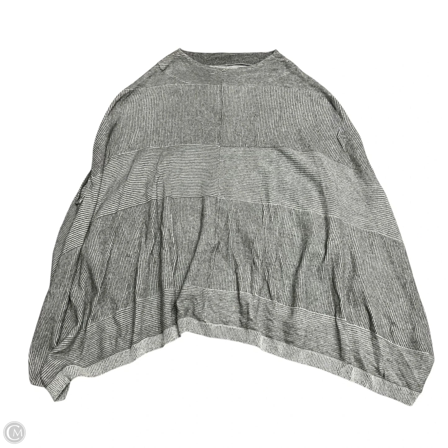 Poncho By Moth In Grey & White, Size: Xs
