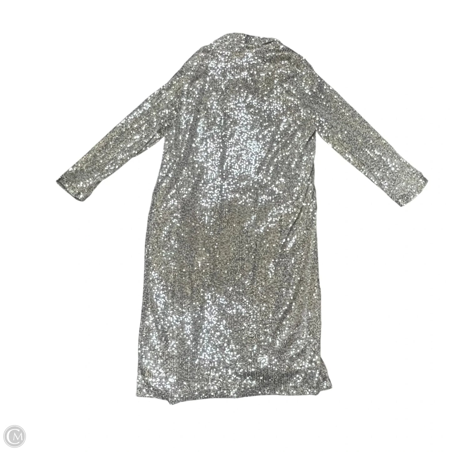 Cardigan By Bb Dakota In Silver & Tan, Size: M
