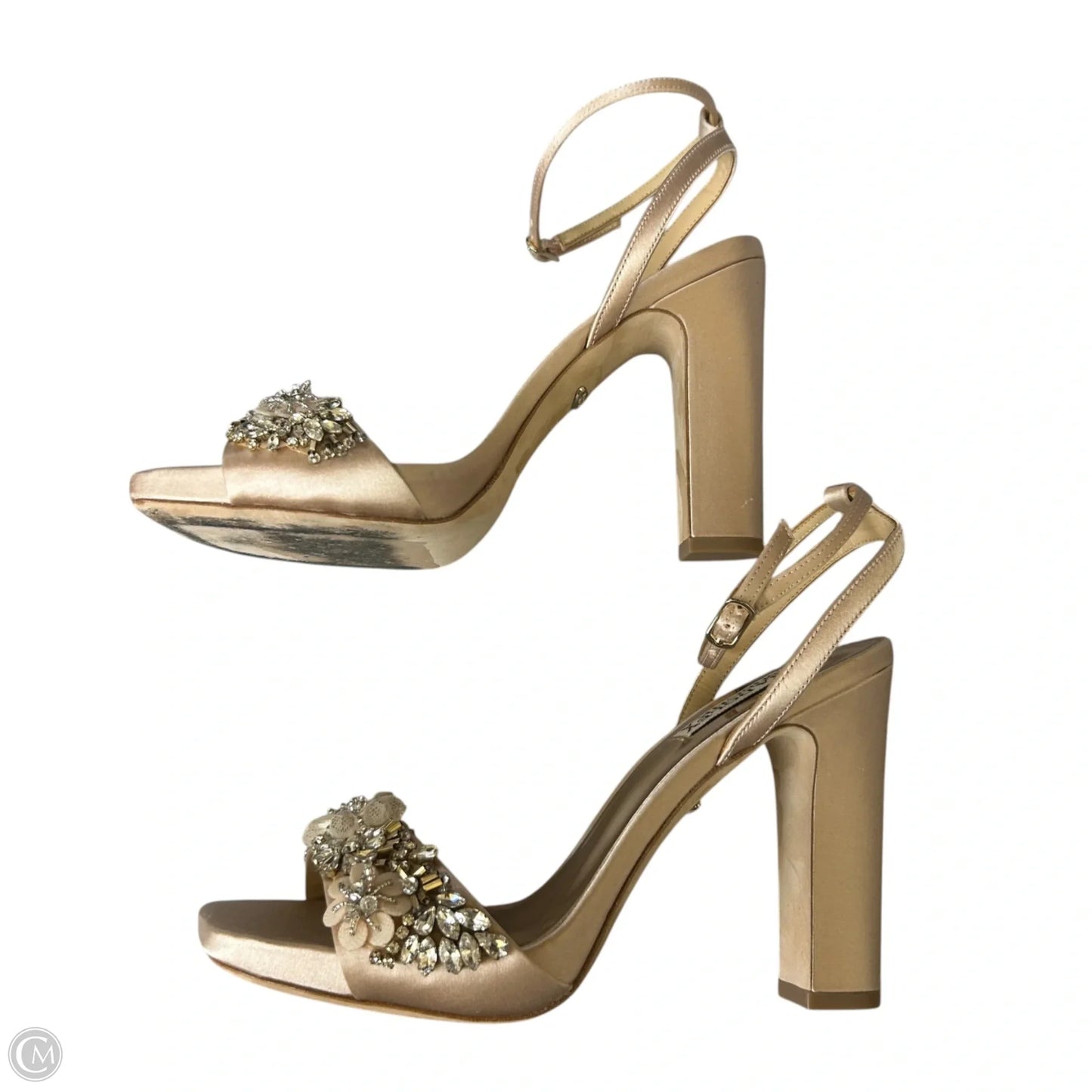 Shoes Heels Stiletto By Badgley Mischka In Peach, Size: 8