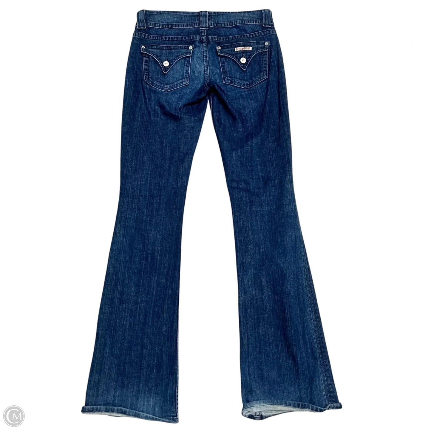 Jeans Flared By Hudson In Blue Denim, Size: 4