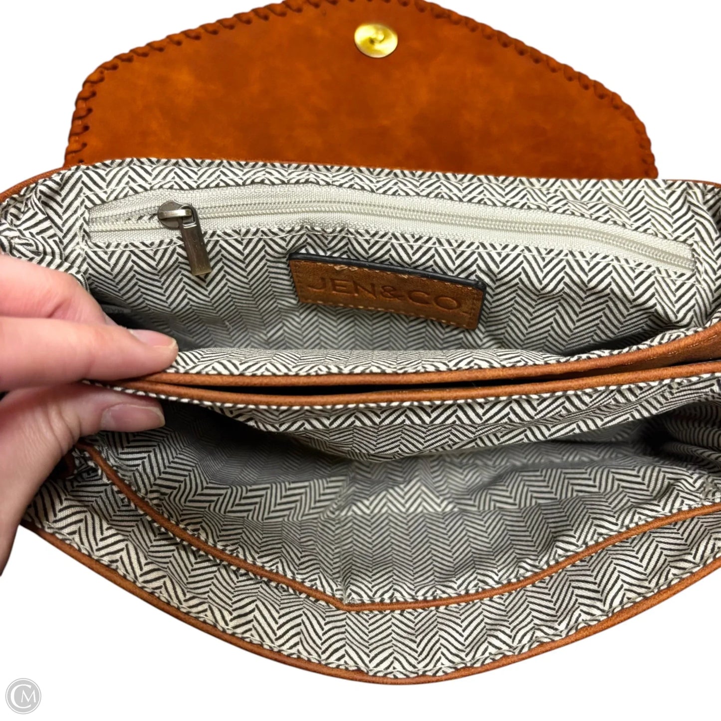 Handbag By Jen & Co, Size: Medium
