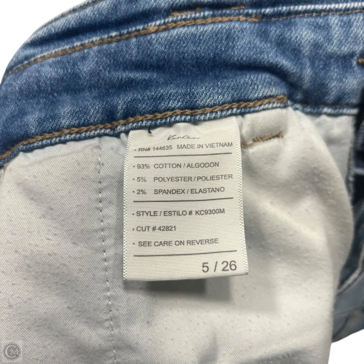 Jeans Wide Leg By Kancan In Blue Denim, Size: 4