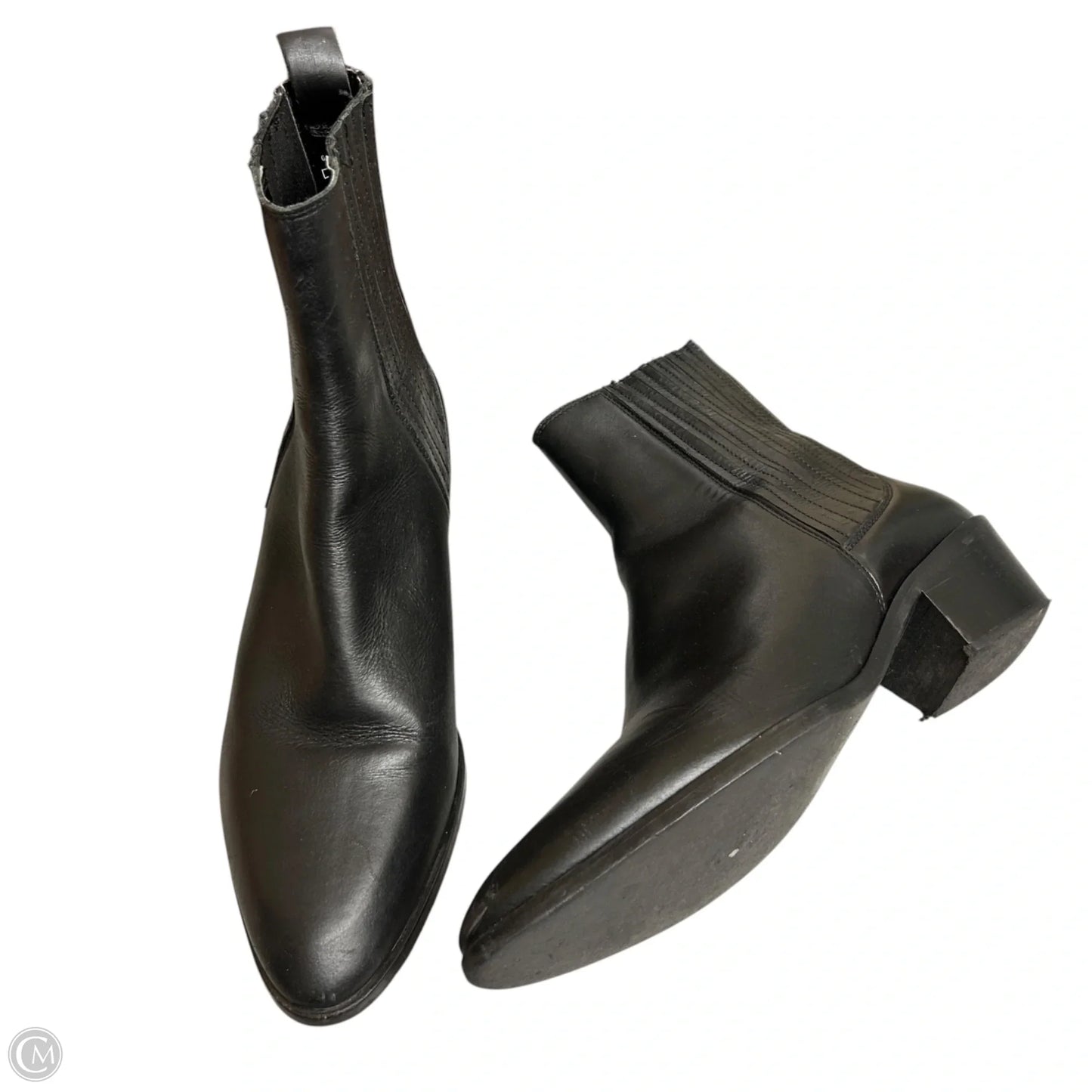 Boots Ankle Heels By Zara In Black, Size: 10.5