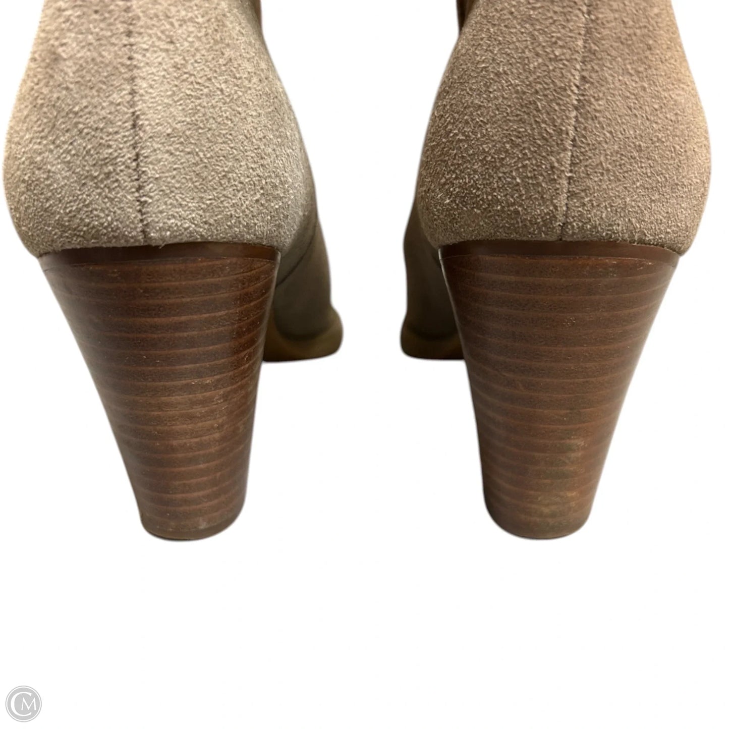 Boots Ankle Heels By Crown Vintage In Taupe, Size: 7.5