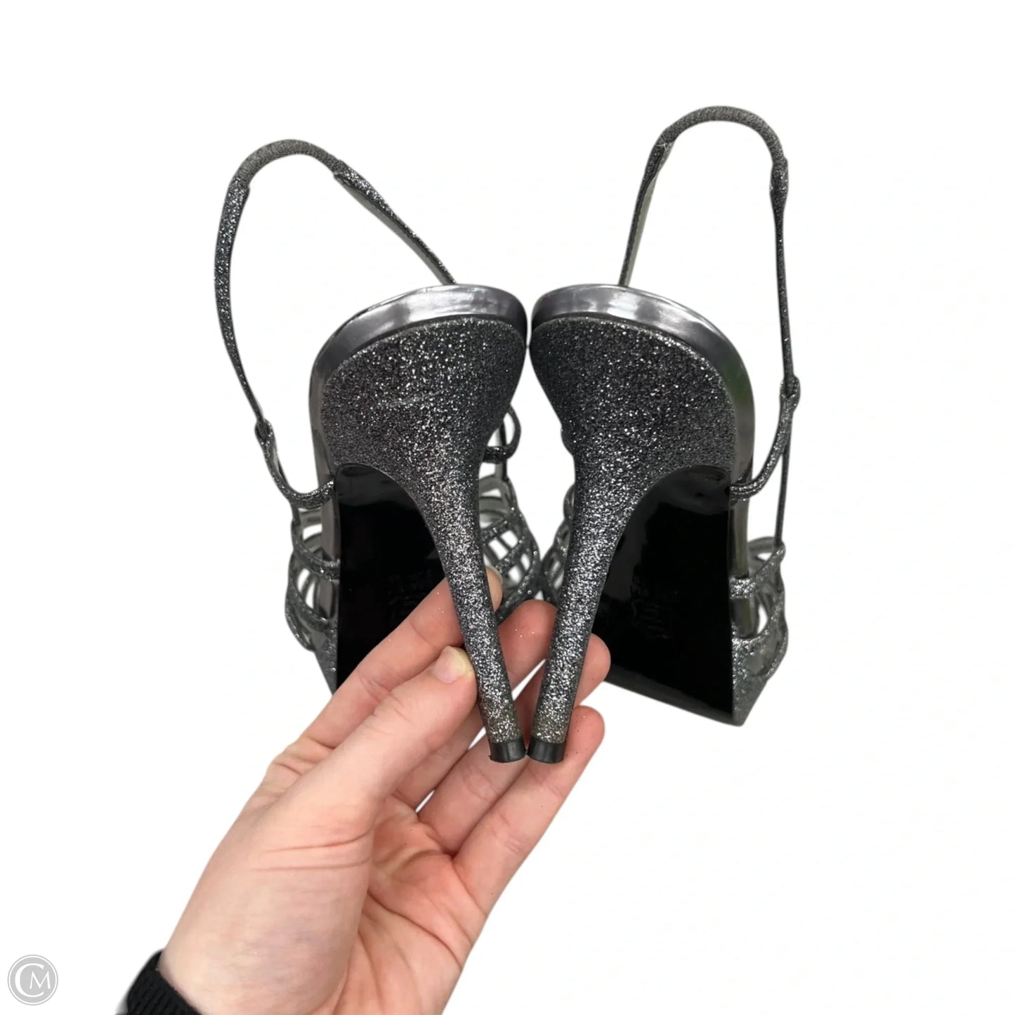 Shoes Heels Stiletto By Nina In Silver, Size: 9