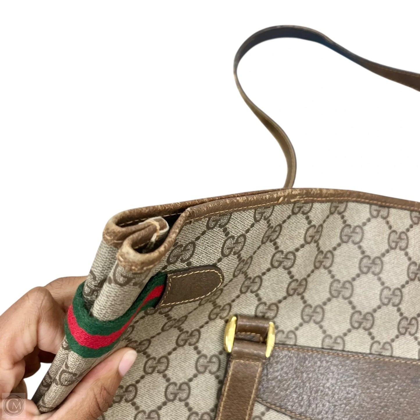 Tote Luxury Designer By Gucci, Size: Large