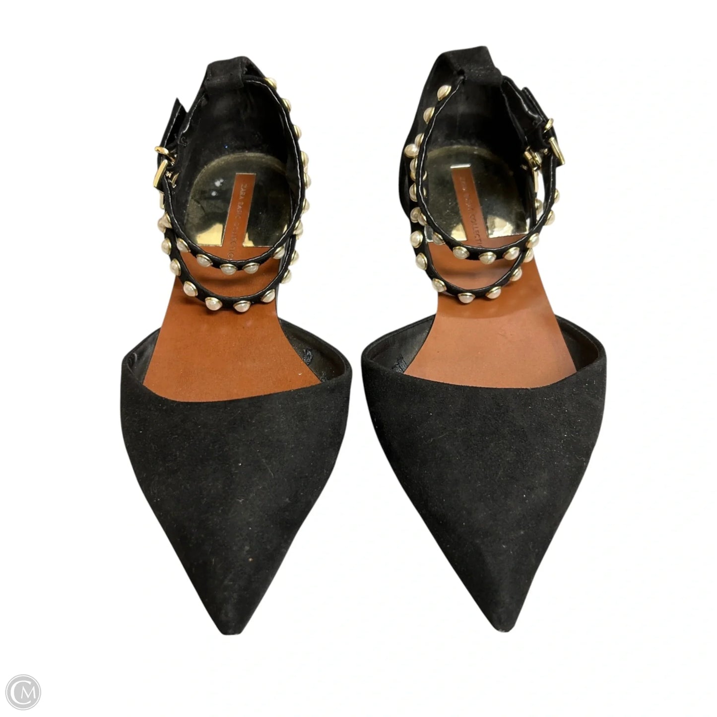 Shoes Flats By Zara Basic In Black & White, Size: 7.5