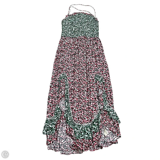 Dress Casual Maxi By Free People In Green & Pink, Size: Xs