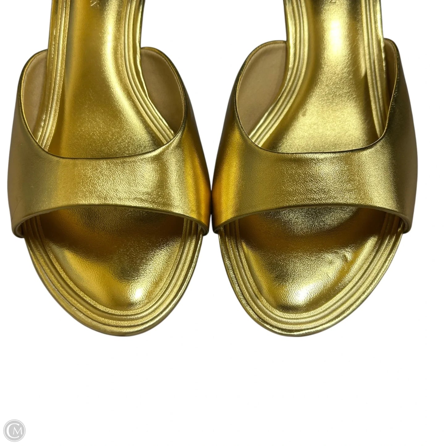 Sandals Heels Kitten By Asos In Gold, Size: 8