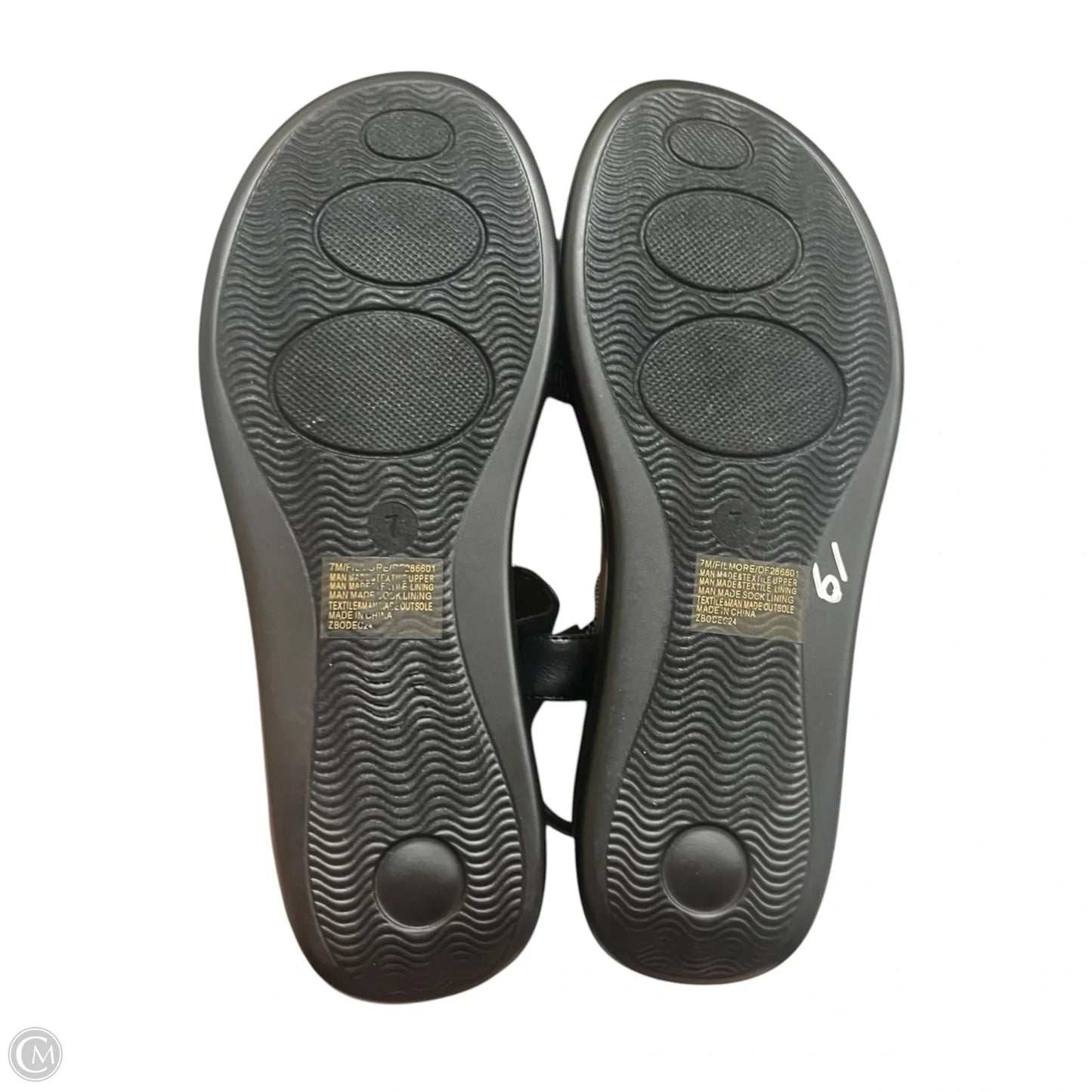 Sandals Heels Platform By Daisy Fuentes In Black & White, Size: 7