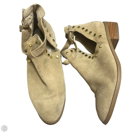 Boots Ankle Heels By Carlos By Carlos Santana In Tan, Size: 8.5