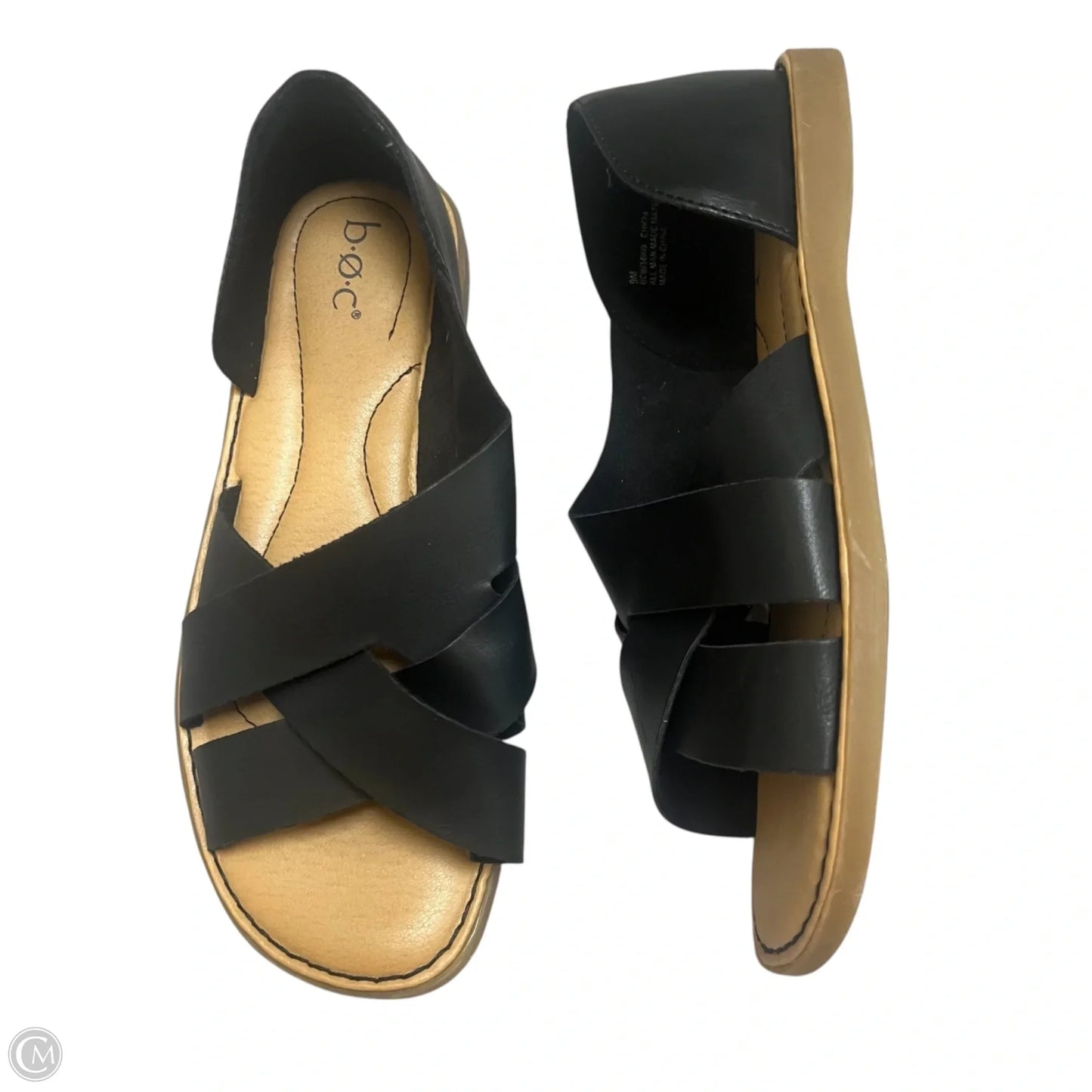 Sandals Flats By Boc In Black, Size: 9
