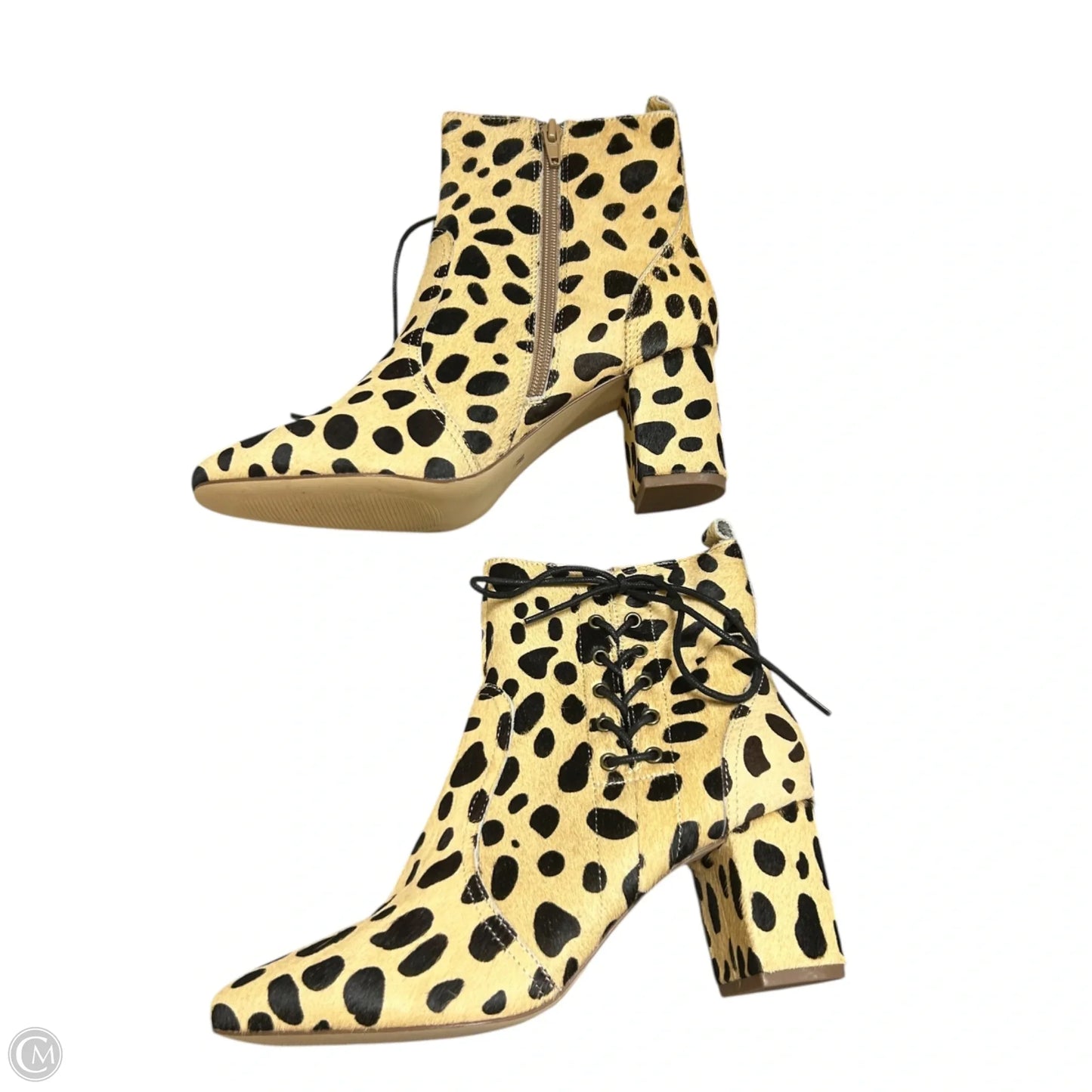 Boots Ankle Heels By Matisse In Animal Print, Size: 8