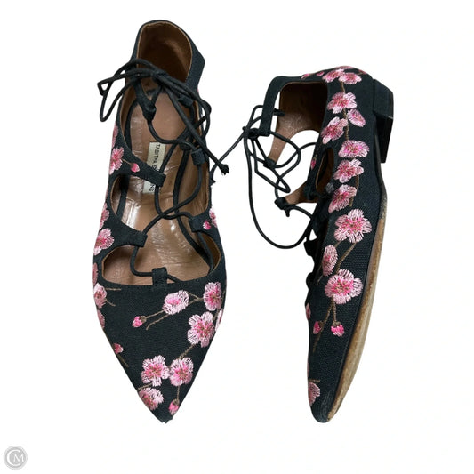 Shoes Flats By Tabitha Simmons In Black & Pink, Size: 5.5