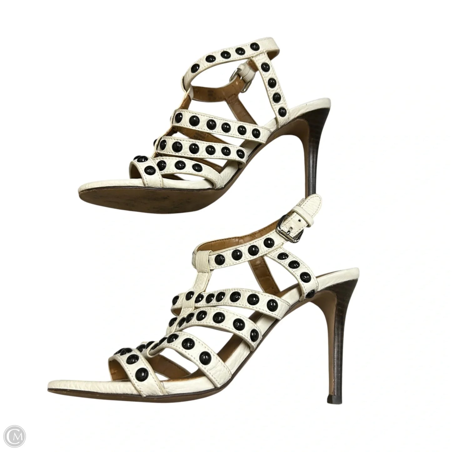 Sandals Designer By Coach In Black & White, Size: 7