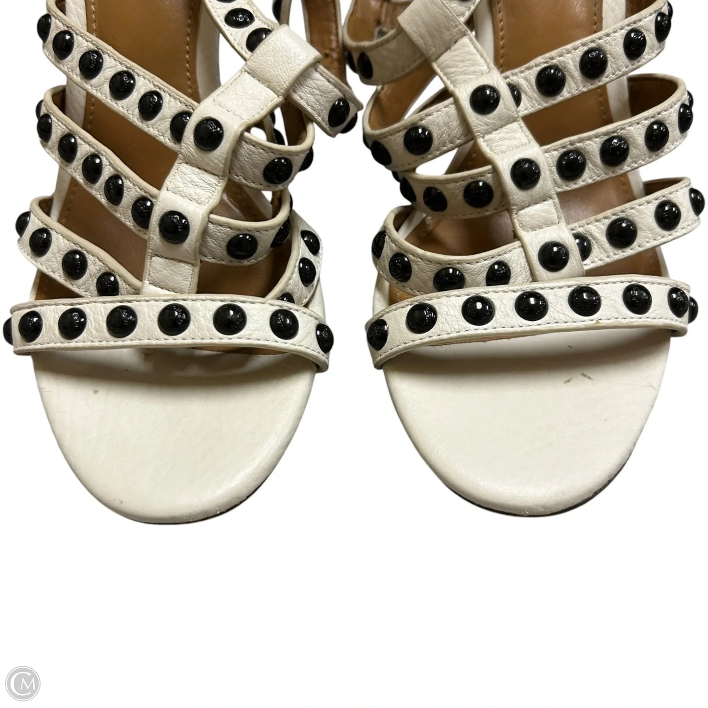 Sandals Designer By Coach In Black & White, Size: 7