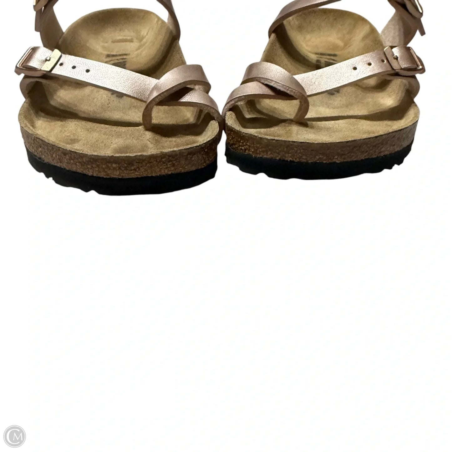 Sandals Flats By Birkenstock In Cream, Size: 7