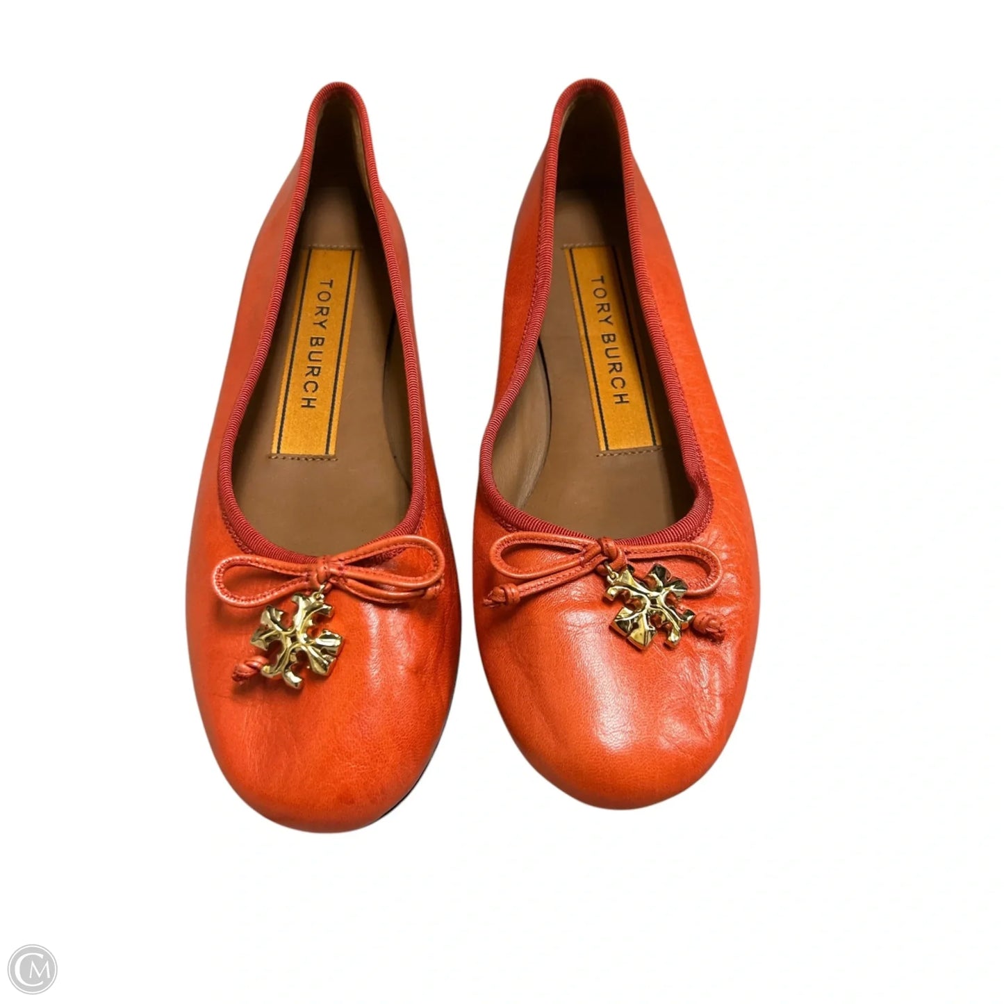 Shoes Designer By Tory Burch In Orange, Size: 5.5