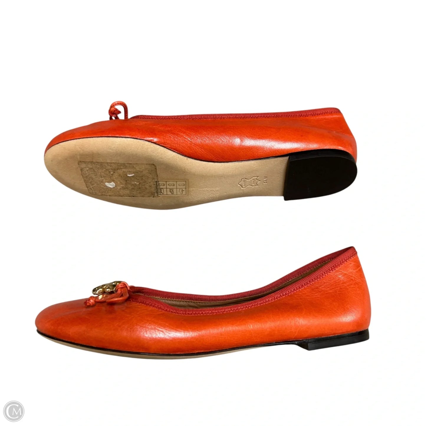 Shoes Designer By Tory Burch In Orange, Size: 5.5