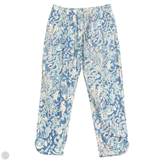 Pants Designer By Lilly Pulitzer In Blue & Purple, Size: M