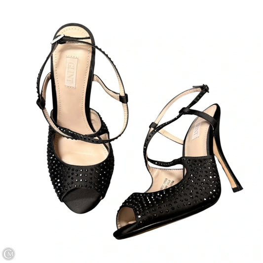 Sandals Heels Stiletto By Glint In Black, Size: 5