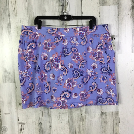 Skort By Talbots In Purple, Size: 22
