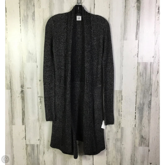 Sweater Cardigan By Cabi In Black & Grey, Size: S