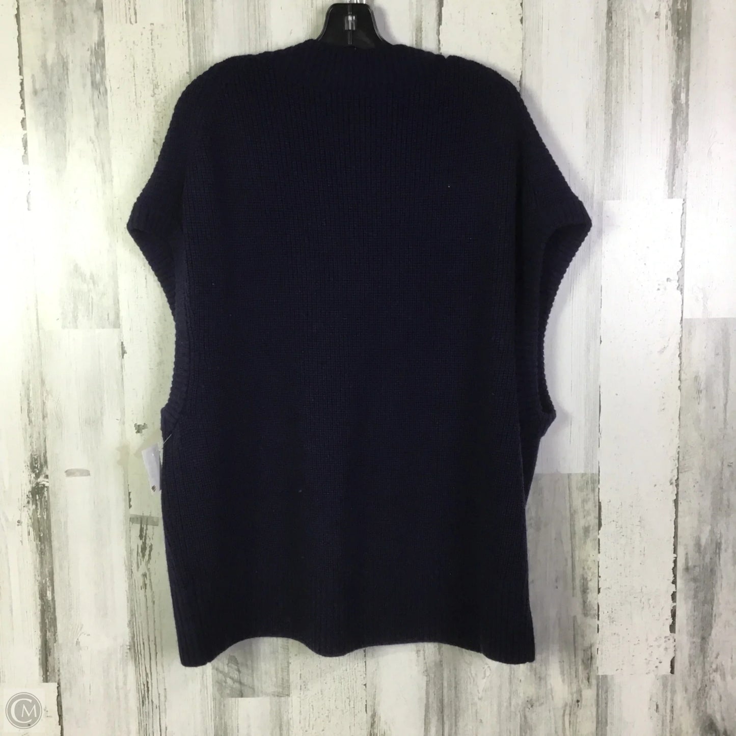 Vest Sweater By Banana Republic In Navy, Size: L
