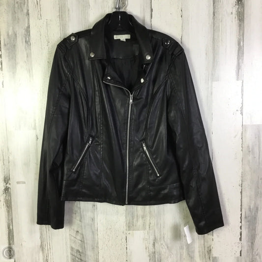 Jacket Moto By Caution To The Wind In Black, Size: M