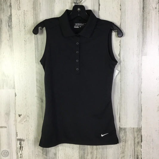 Athletic Tank Top By Nike Apparel In Black, Size: Xs