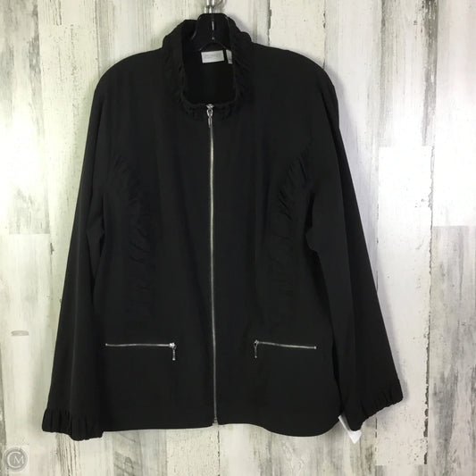 Athletic Jacket By Zenergy By Chicos In Black, Size: Xl