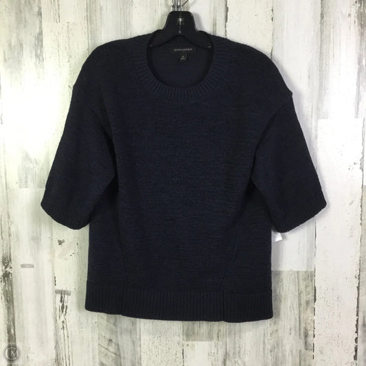 Sweater Short Sleeve By Banana Republic In Navy, Size: M