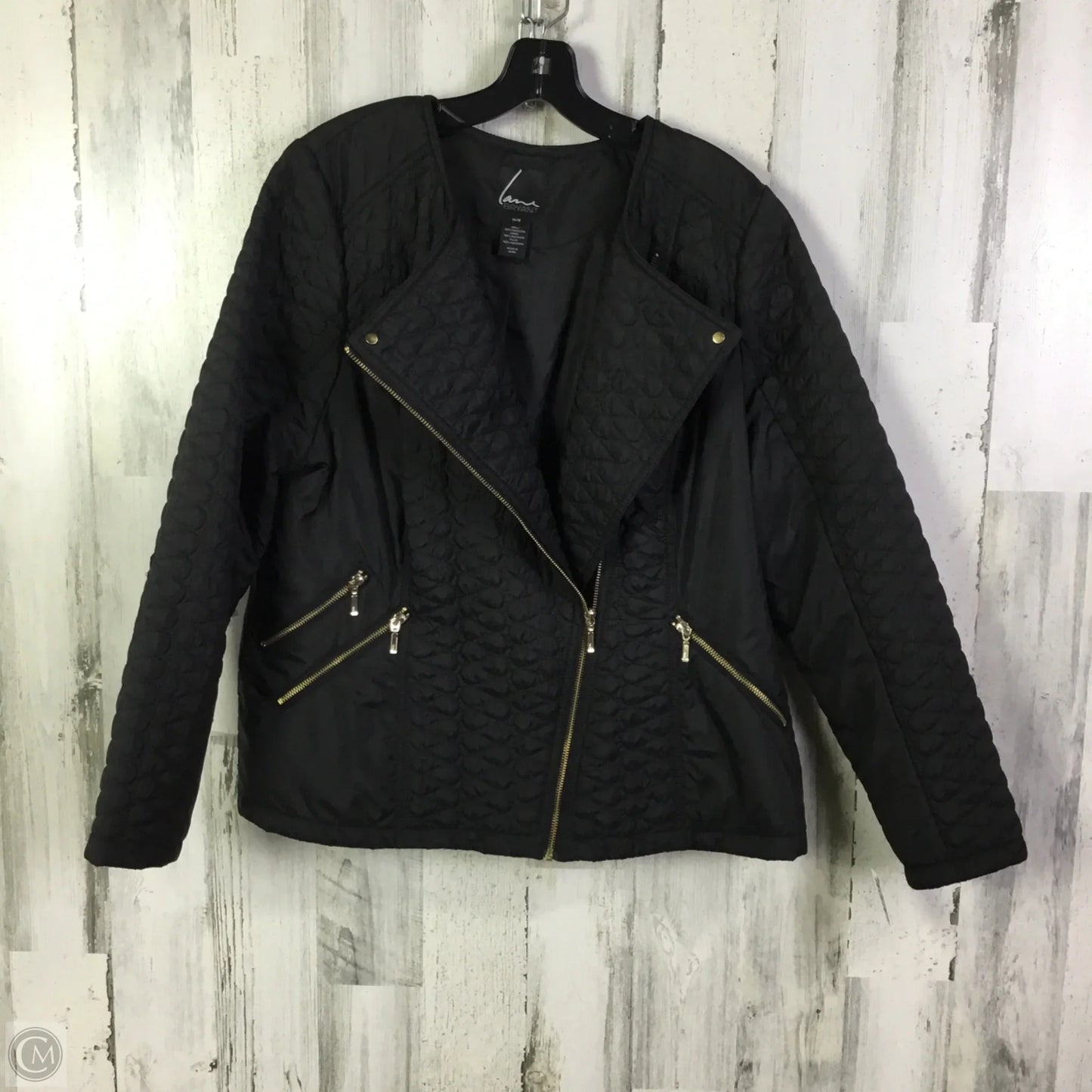 Jacket Puffer & Quilted By Lane Bryant In Black, Size: L