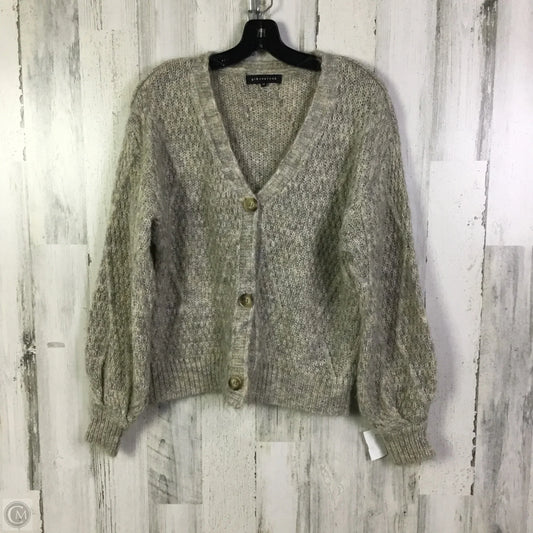 Sweater Cardigan By Clothes Mentor In Grey, Size: Xs