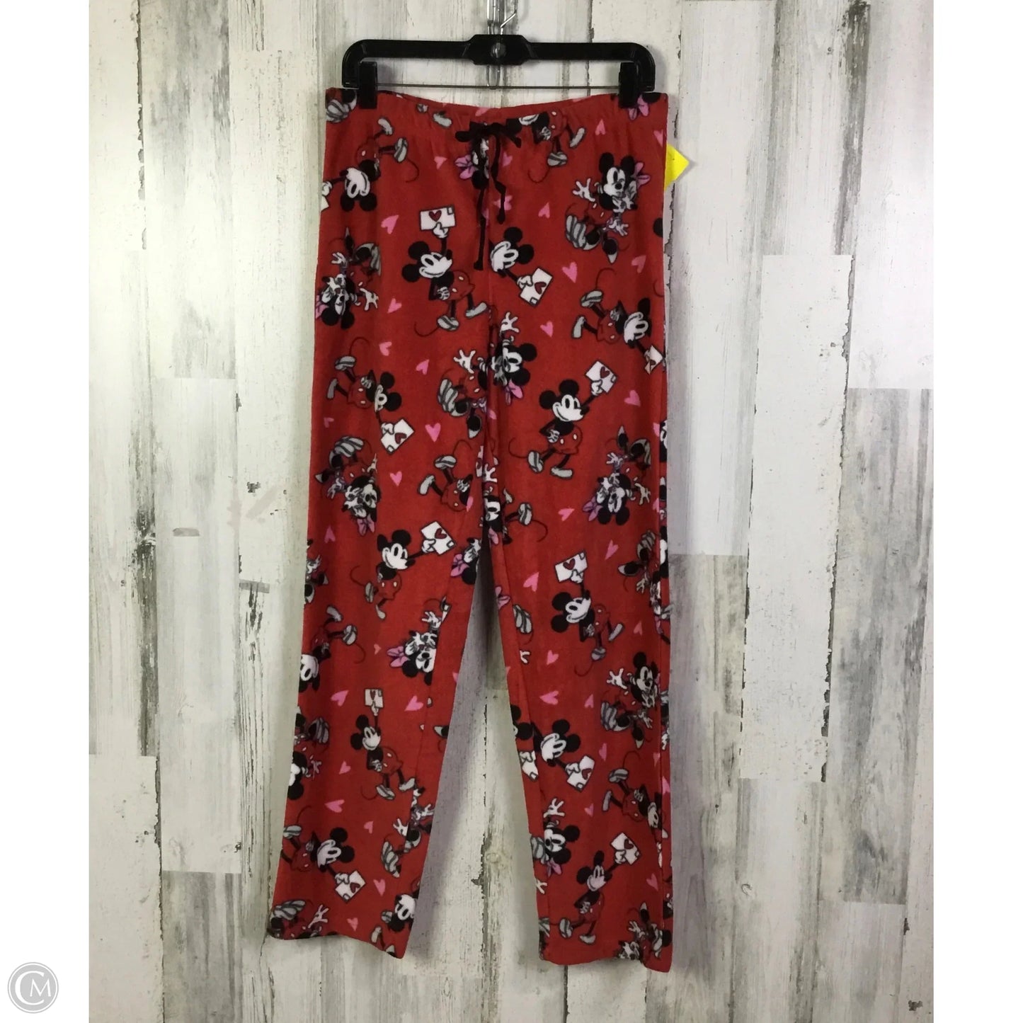 Pajama Pants By Disney Store In Red, Size: M