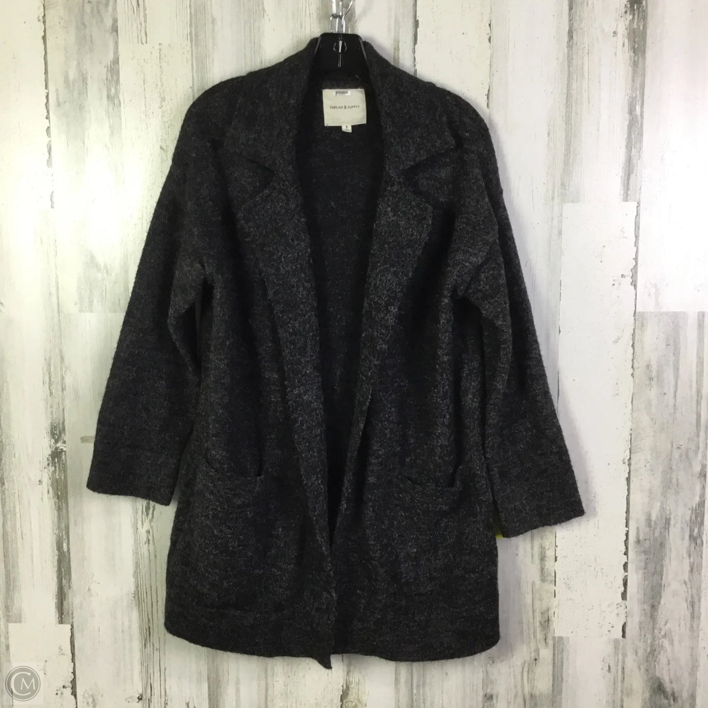 Sweater Cardigan By Thread And Supply In Grey, Size: S