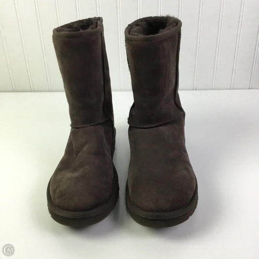 Boots Designer By Ugg In Brown, Size: 10