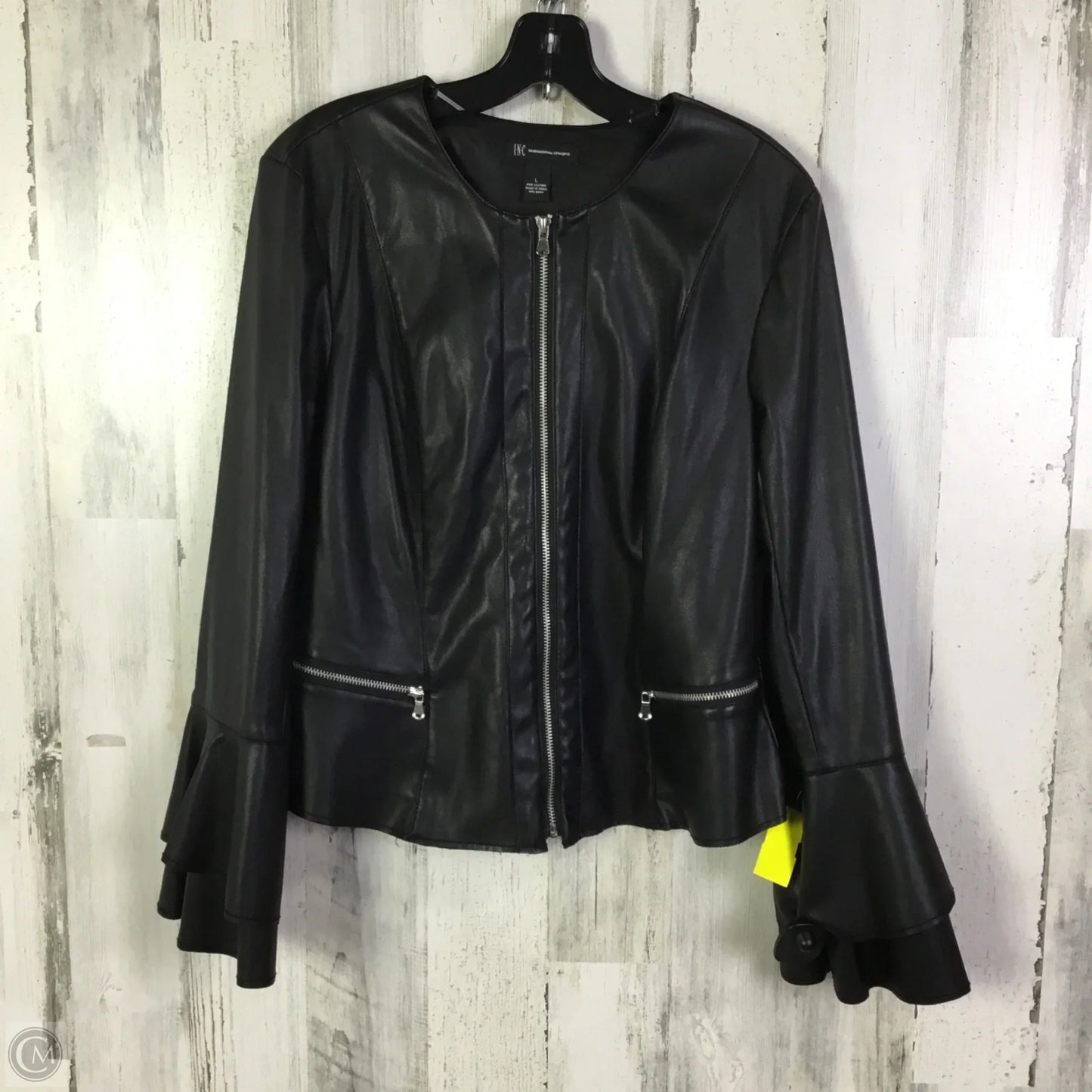 Jacket Other By Inc In Black, Size: L