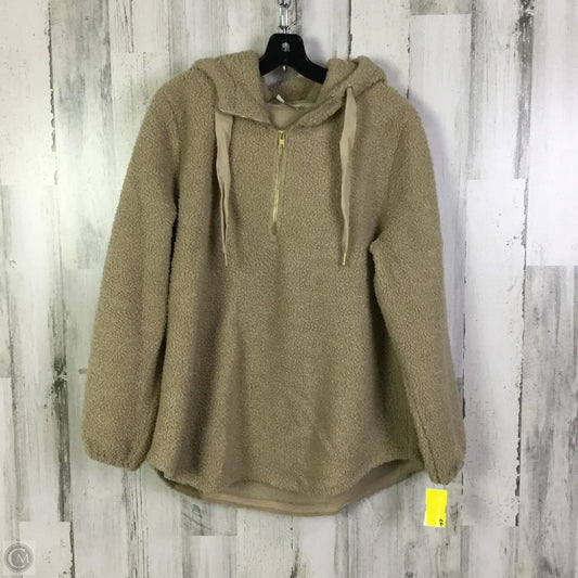Sweatshirt Hoodie By Loft In Tan, Size: L