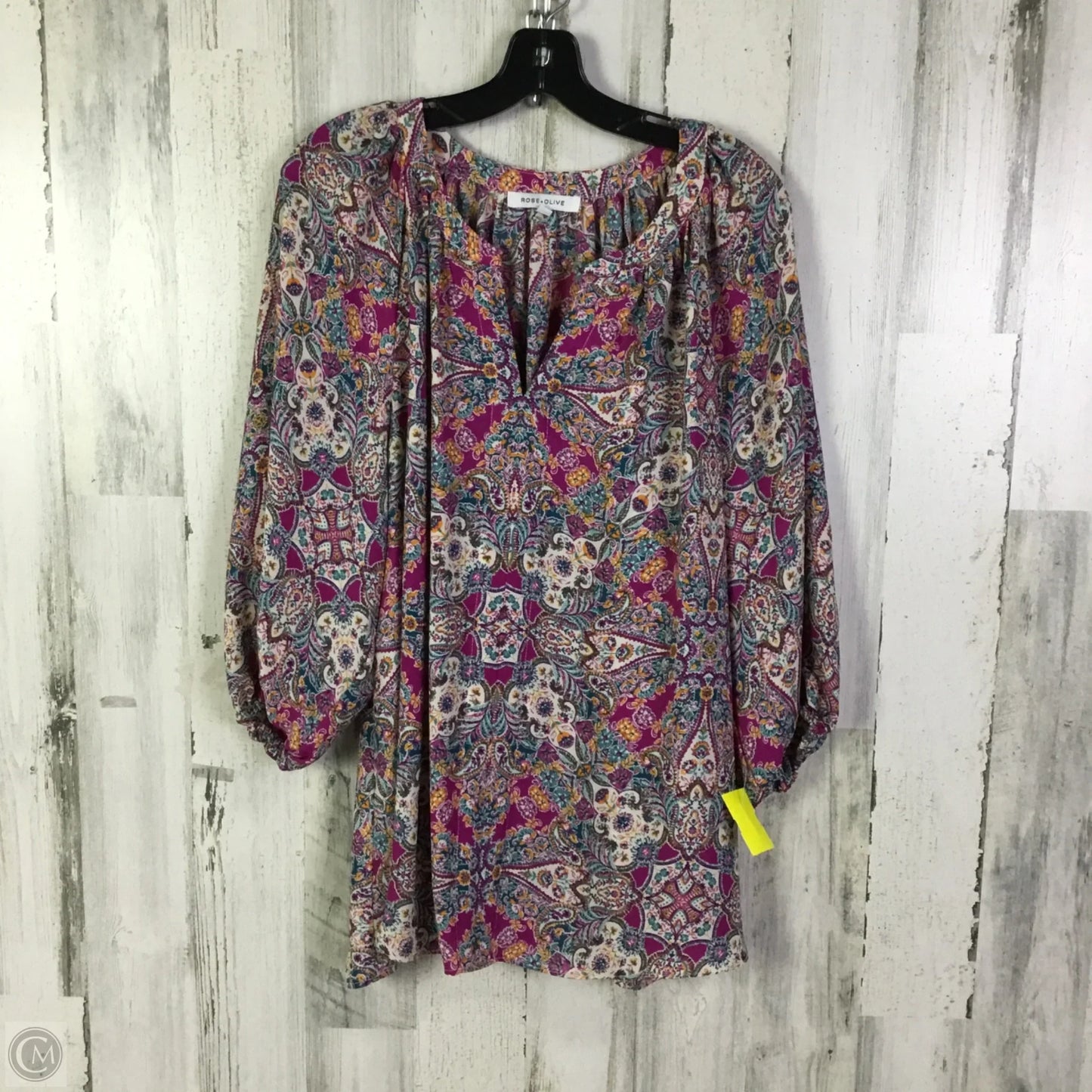 Top Long Sleeve By Rose And Olive In Multi-colored, Size: 1x