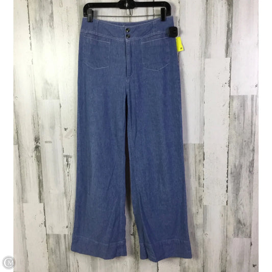 Jeans Wide Leg By Pilcro In Blue Denim, Size: 4p