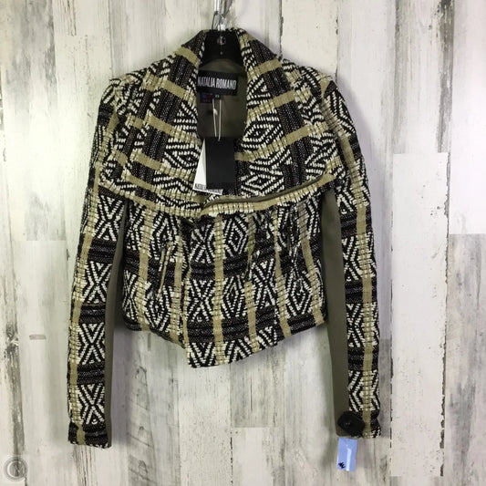 Jacket Moto By Cmc In Black & Cream, Size: Xs