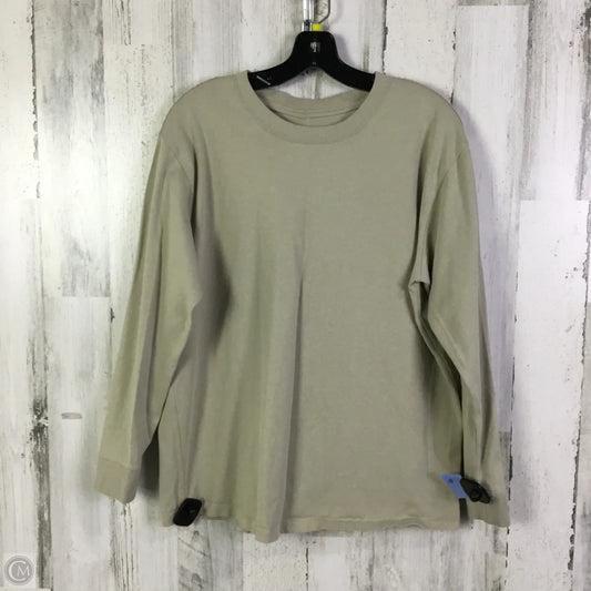 Top Long Sleeve Basic By Lululemon In Tan, Size: M