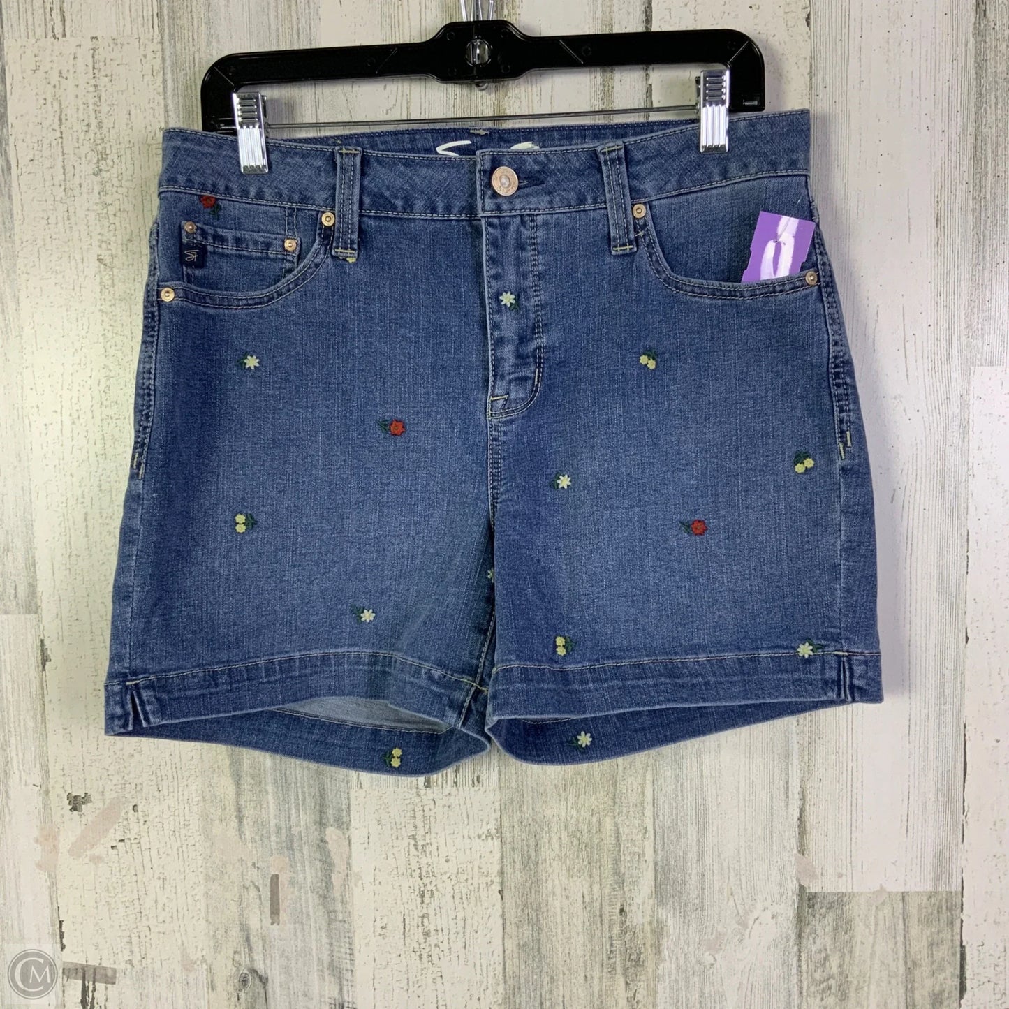 Shorts By Seven 7 In Blue Denim, Size: 8