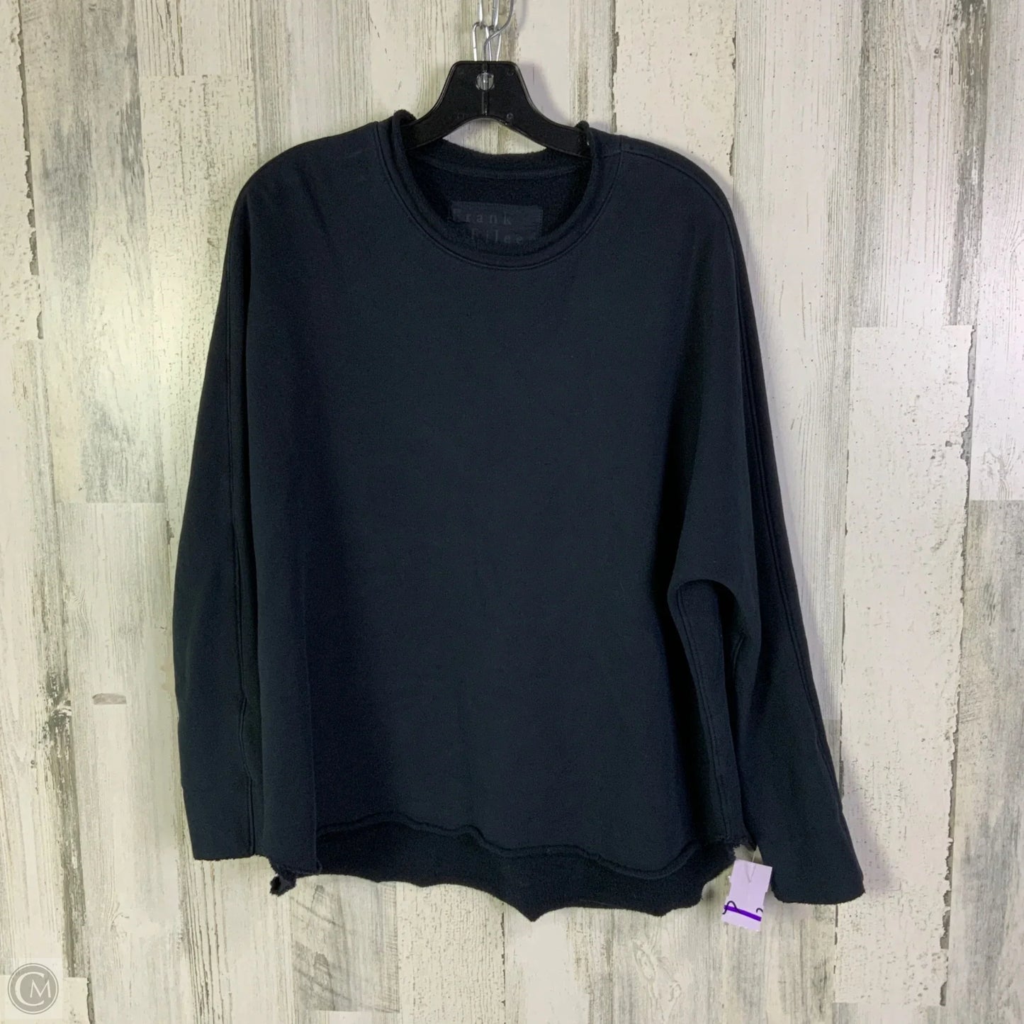 Sweatshirt Crewneck By Frank And Eileen In Black, Size: Xs