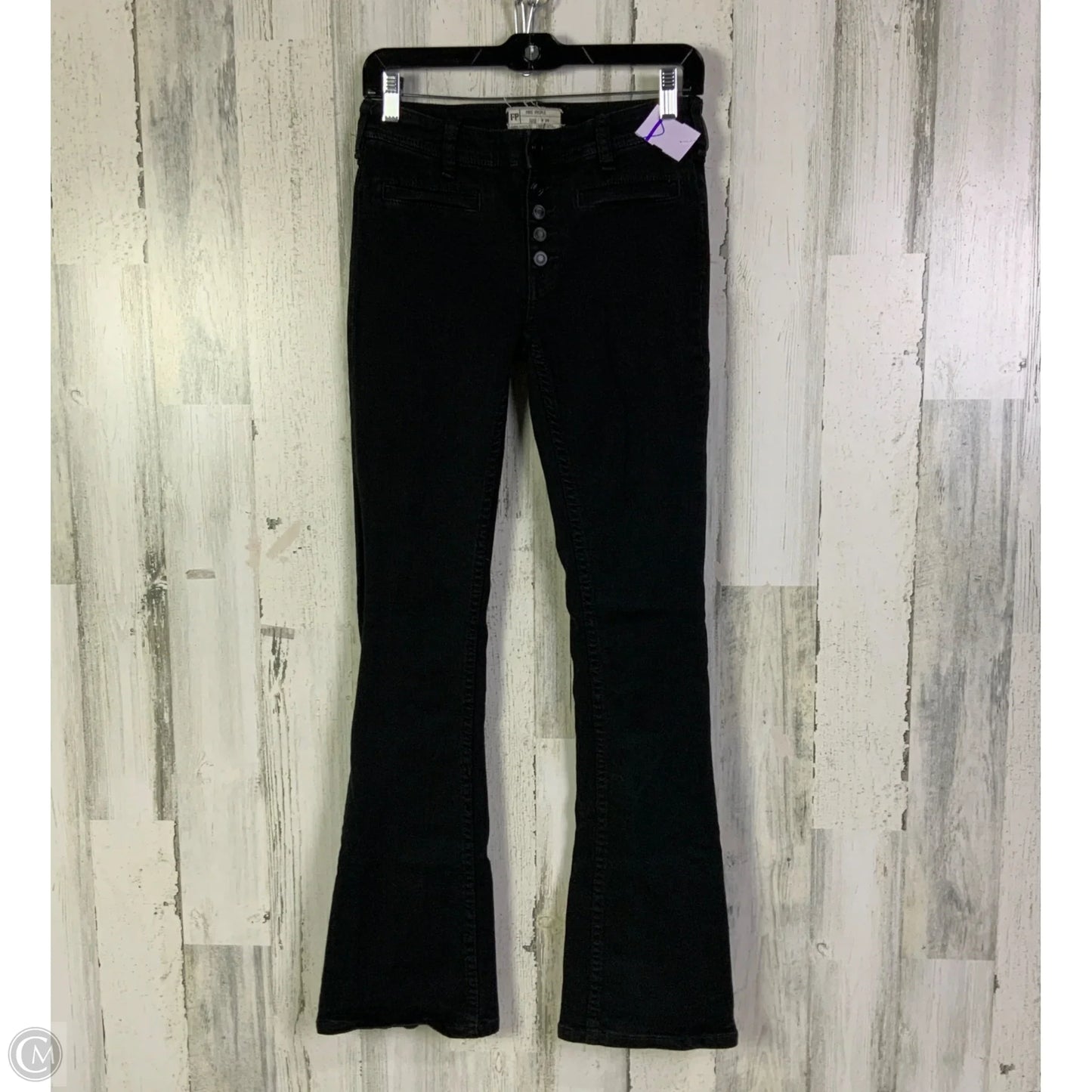 Jeans Flared By Free People In Black, Size: 0